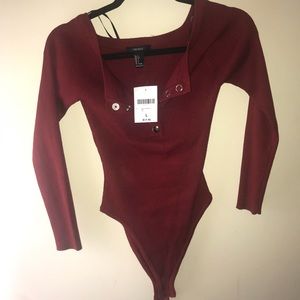 Forever 21 Bodysuit - Red